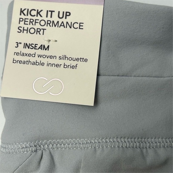 Calia Women's Stay the Path Kick it Up 3” inseam High Rise Shorts Gray Size XXL - Picture 10 of 11